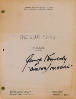 Lot 10 - George Kennedy Signed The Blue Knight Script