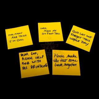 Lot 69 - Bruce Almighty - Post-It Note Prayers - A330