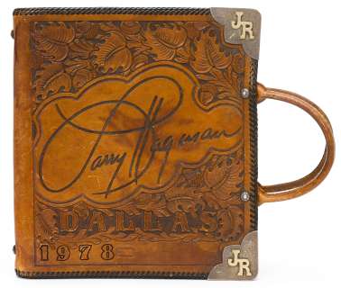 Lot 3312 - A Larry Hagman Bohlin Dallas script binder