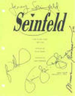 Seinfeld | Signed script | Entertainment Rarities