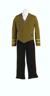 Star Trek - Lot 227 - CAPTAIN ARCHER‘S MIRROR UNIVERSE ORIGINAL SERIES-STYLE STARFLEET WRAPAROUND UNIFORM
