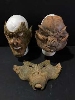 Stargate SG-1: Group of 3 Alien mask face pieces - Screen used | Direct Liquidation