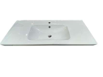 48in contemporary white ceramic sink (from The Good Doctor show) | Direct Liquidation