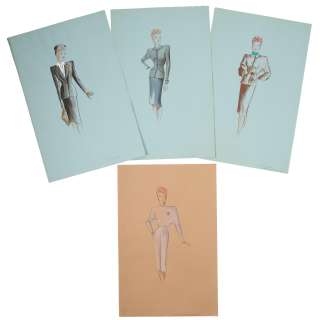 Lucille Ball Costume Sketches by Paula Giokaris for 20th Century Fox. | Bonhams