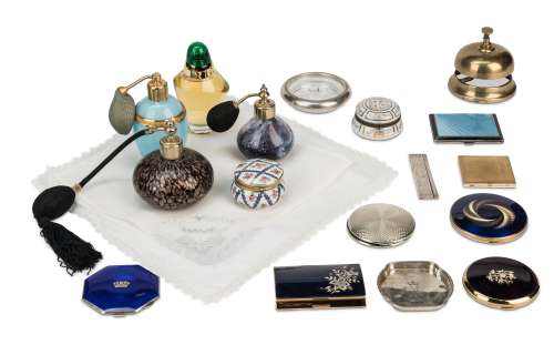 The Crown - Lot 435 - Vanessa Kirby, Helena Bonham Carter & Lesley Manville (as Princess Margaret): A selection of character dressing table accessories used across seasons and actors (qty)