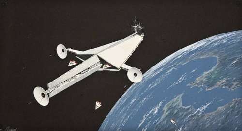 STAR WARS ORIGINAL PRE-PRODUCTION FULL-COLOR ILLUSTRATION BY COLIN CANTWELL | Julien’s