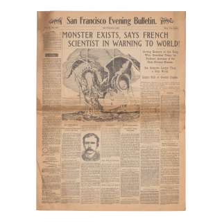 20,000 Leagues Under the Sea: A prop newspaper designed by Harper Goff, Buena Vista, 1954, | Bonhams