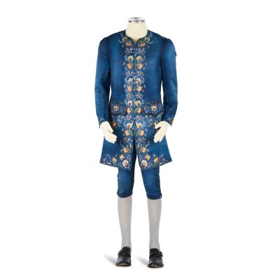Lot 227 - Embroidered jacket and breeches, worn by Mr Willoughby Season 3, Episode 12, ’Governor’s Ball’ 5 | Bonhams
