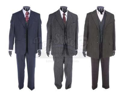 ROAD TO PERDITION (2002) - Lot 589 - Connor Rooney‘s (Daniel Craig) Suit, Michael Sullivan‘s (Tom Hanks) Bloody Suit, and Harlen Maguire‘s (Jude Law) Suit