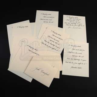 Hannibal - Lot 892 - SEASON 3 EPISODE 4: "APERITIVO" Lecter‘s (Mads Mikkelsen) Condolence Letter to Jack Crawford (Laurence Fishburne)