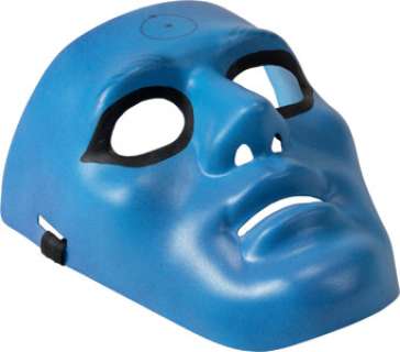 Yahya Abdul-Mateen II "Dr. Manhattan" Blue HERO Facemask with comfort strips from Watchmen, ... | Heritage