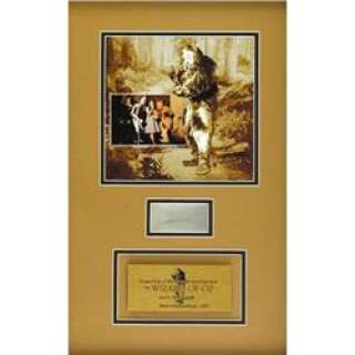 Lot 22207 - Framed Lock of Hair "Wizard of Oz" Cowardly Lion