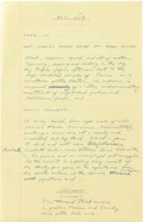 Miami Vice (Universal TV, 1984-1989), Series Creator Anthony Yerkovich’s Handwritten (180+) Page Manuscript First-Draft Screenplay for the 2-Hour Pilot Episode "Brother’s Keeper". | Heritage