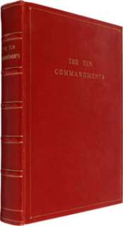 The Ten Commandments (Paramount, 1956), Bound Presentation Script. | Heritage