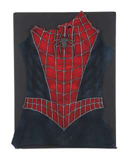 SPIDER-MAN (2002) - Lot 294 - Battle-damaged Spider-Man (Tobey Maguire) Costume Piece