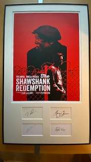 The Shawshank Redemption | The Shawshank Redemption - Artprint - with 4 in person signed cards by Stephen King, Frank Darabont, Morgan Freeman & Tim | Catawiki