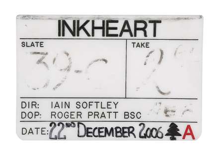 INKHEART (2008) - Lot 664 - "A" Camera Clapperboard Slate