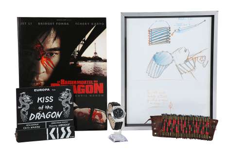 KISS OF THE DRAGON (2001) - Lot 738 - Liu Jian‘s (Jet Li) Acupuncture Wristlet and Watch