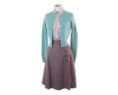 Bates Motel - Lot 755 - Norma‘s Green Sweater with Purple Skirt & Floral Blouse