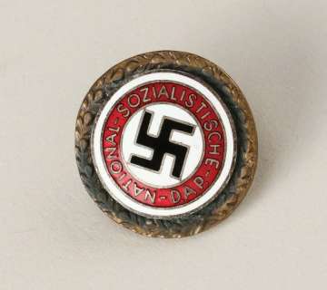 Lot 772 - Liam Neeson “Oskar Schindler” Nazi lapel pin from Schindler’s List