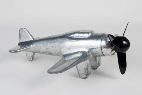 Lot 125 - Vintage Art Deco Style Thunderbolt Aluminum Airplane Fan