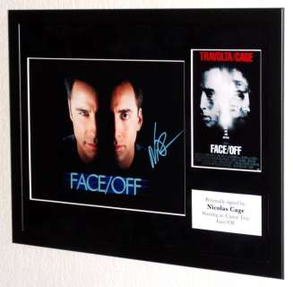 Face/Off - Nicolas Cage (Castor Troy) Premium Framed, signed + Certificate of Authenticity | Catawiki