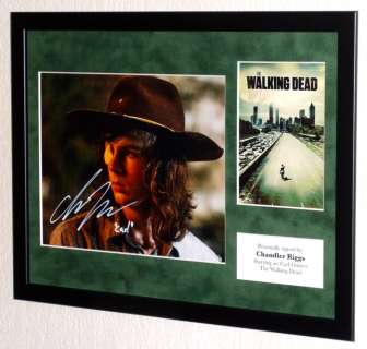 The Walking Dead - Chandler Riggs (Carl Grimes) Premium Framed, signed, Certificate of Authenticity | Catawiki