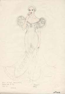 Lot 897 - Frances cstm sktchs of Jessica Lange & Kim Stanley