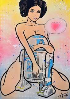 Alvin Silvrants (1979) - Princess Leia and R2D2 - No underwear in space | Catawiki