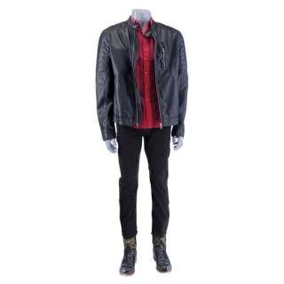 Better Call Saul | Nacho Varga (as played by Michael Mando) Leather Jacket with Red Striped Dress Shirt | Propstore