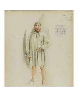 "Young Bess" Costume Sketch Designed by Walter Plunkett | Planet Hollywood Vault