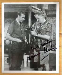 Desmond Llewelyn (+) as Q. - James Bond 007: Thunderball - Desmond Llewelyn (+) was "Q" in 17 Bond films (between 1962 and 1999)