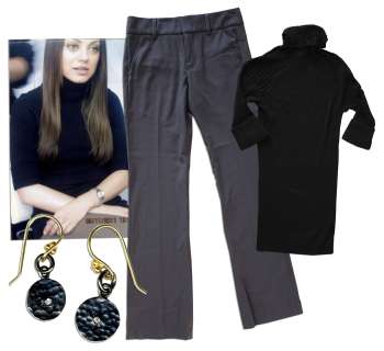 Mila Kunis Turtleneck, Pants & Earrings Worn in 2012 Film, ’’Ted’’ -- With MRC Studio COA | Nate Sanders