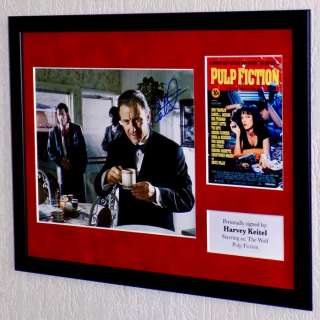 Pulp Fiction - Harvey Keitel (The Wolf) Framed, signed + Certificate of Authenticity | Catawiki