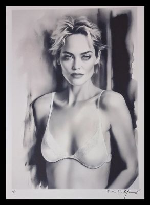 Sharon Stone - watercolor edition by Emma Wildfang - Large size | Catawiki