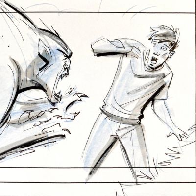 The Hunger Games : Original Storyboard Art Signed by Dino Athanassiou (Lions Gate, 2012) | Catawiki