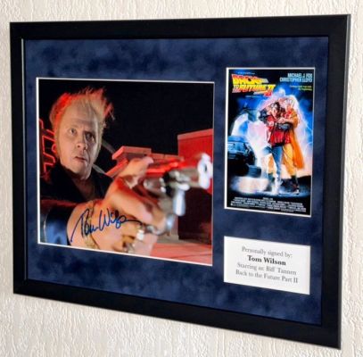 Back to the Future - Tom Wilson (Biff Tannen) Premium Framed, signed + COA | Catawiki