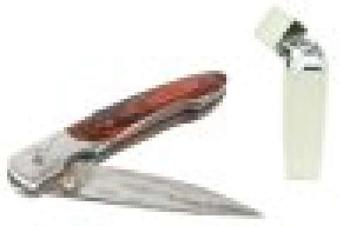 Battlestar Galactica - Lot #406 - Kara’s “Cain/Shaw” Knife and Torch Lighter