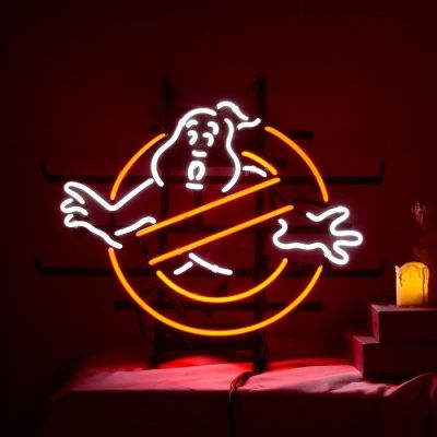 Ghostbusters Glass Neon Sign - Ghostbusters Glass Neon Sign - Neon light sign - Glass, Metal | Catawiki