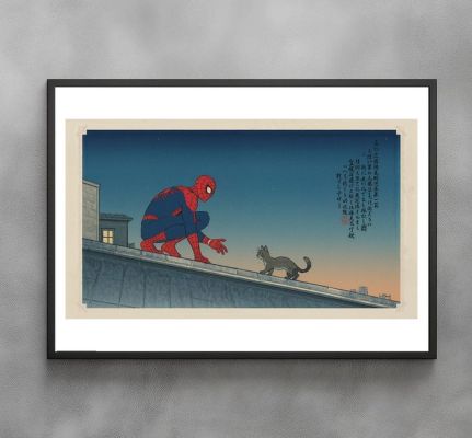 Sato Hageshi - The Rooftop Stranger - Spider-Man Marvel - Signed and Numeroted 8/10 | Catawiki