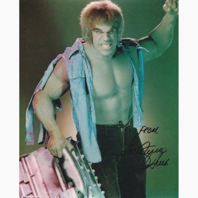 The Incredible Hulk - Signed by Lou Ferrigno (The Hulk) | Catawiki