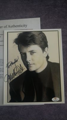 Family Ties - Michael J Fox - signed, with LOA | Catawiki