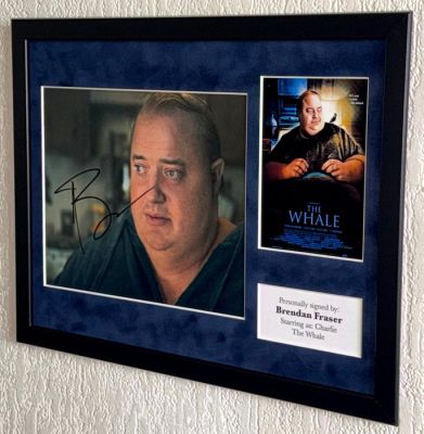 The Whale - Brendan Fraser (Charlie) Premium Framed, signed + Certificate of Authenticity | Catawiki