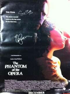 Lot 676 - Phantom of the Opera (2004) Movie Adaptation Cast Autographed One Sheet Poster