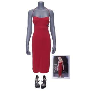 BATTLESTAR GALACTICA (2003) - Lot 41 - Number Six‘s (Tricia Helfer) Red Dress Costume