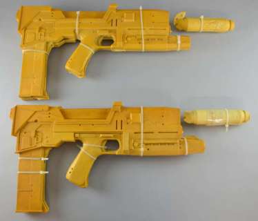 Terminator 2: Judgment Day (1991) Two endoskeleton prop plasma rifles, cast from an original mould… | Ewbank’s