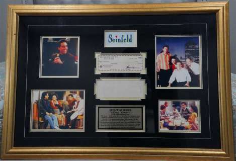 Seinfeld (1996; S8E7) "The Checks" Signed Prop Check | GWS Auctions