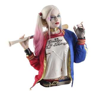 SUICIDE SQUAD (2016) - Lot #922 : Full-Scale Harley Quinn (Margot Robbie) Costume Replica with Good Night Bat and Bust Replicas