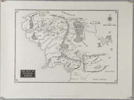 The Lord of The Rings - Stephen Raw, Three limited edition maps commissioned for the publisher… | Ewbank’s