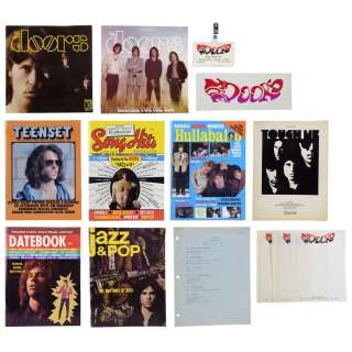 THE DOORS (1991) - Lot #771 : Set of Record Covers, Magazines and Production Paperwork